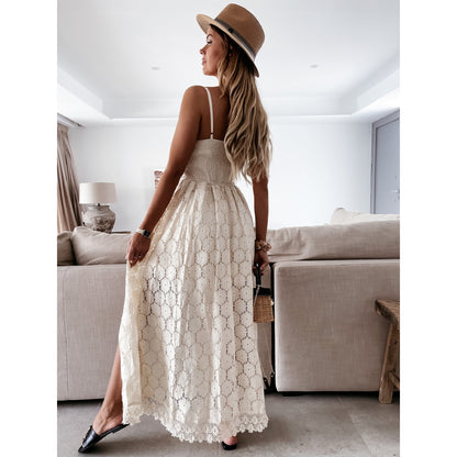 LÉANA – Combinaison été femme à fines bretelles couture tendance & dos nu