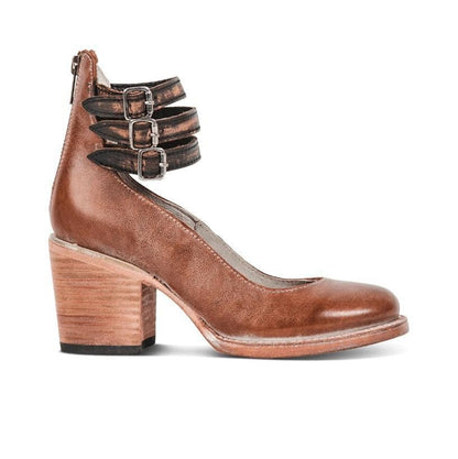 CLÉMENCE – Escarpins à talons hauts femme à triple bride et imprimé serpent FREEBIRD