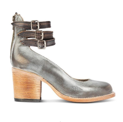 CLÉMENCE – Escarpins à talons hauts femme à triple bride et imprimé serpent FREEBIRD