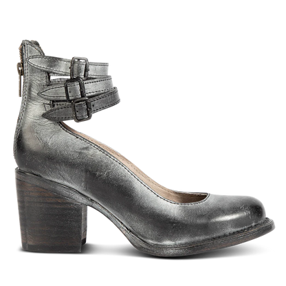 CLÉMENCE – Escarpins à talons hauts femme à triple bride et imprimé serpent FREEBIRD
