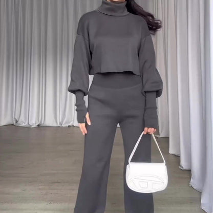 VERA - Ensemble Col Roulé & Pantalon