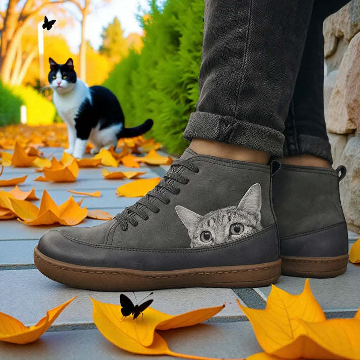 KittyKicks™ | Bottines Orthopédiques en Cuir